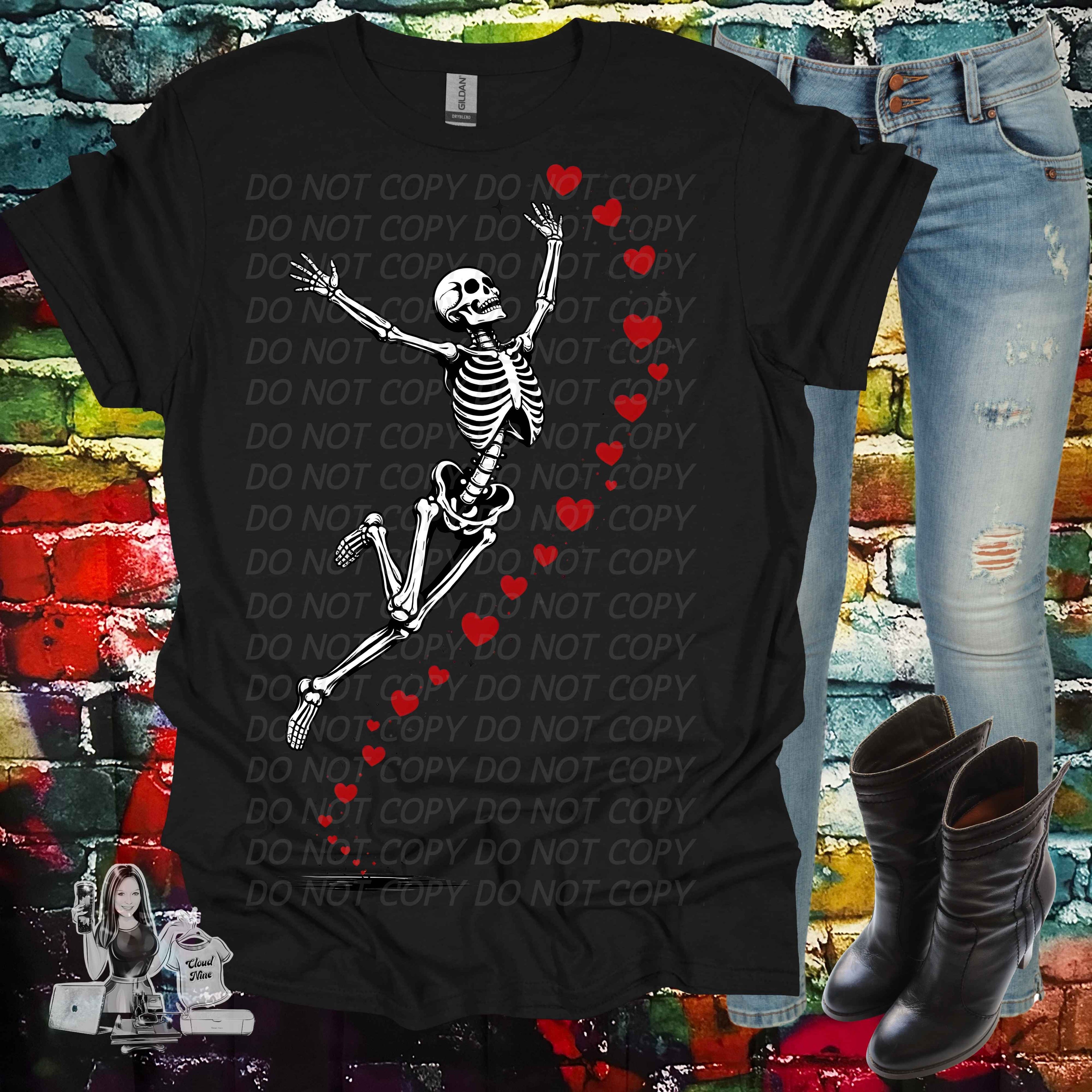 Skeleton Jumping In Love