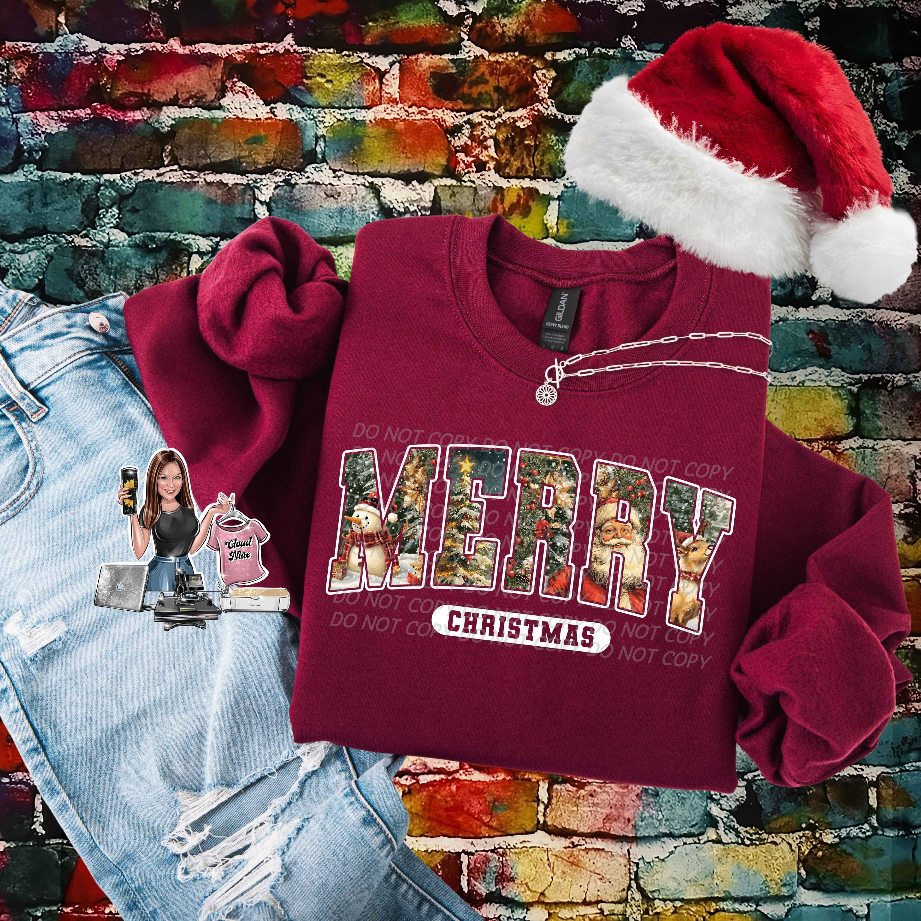 Merry Christmas (white)