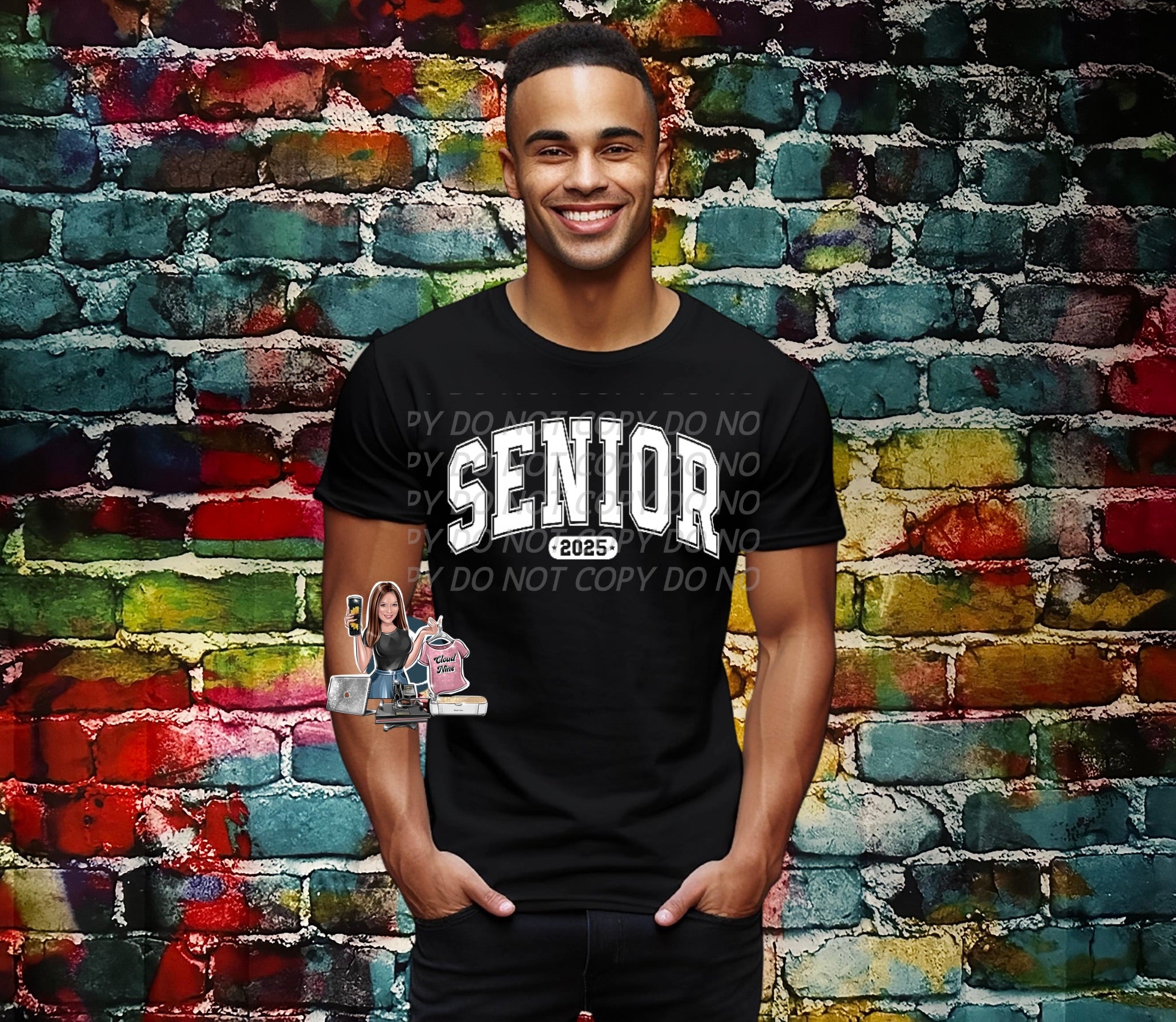 Senior 2025 Comfort Colors tee shirt