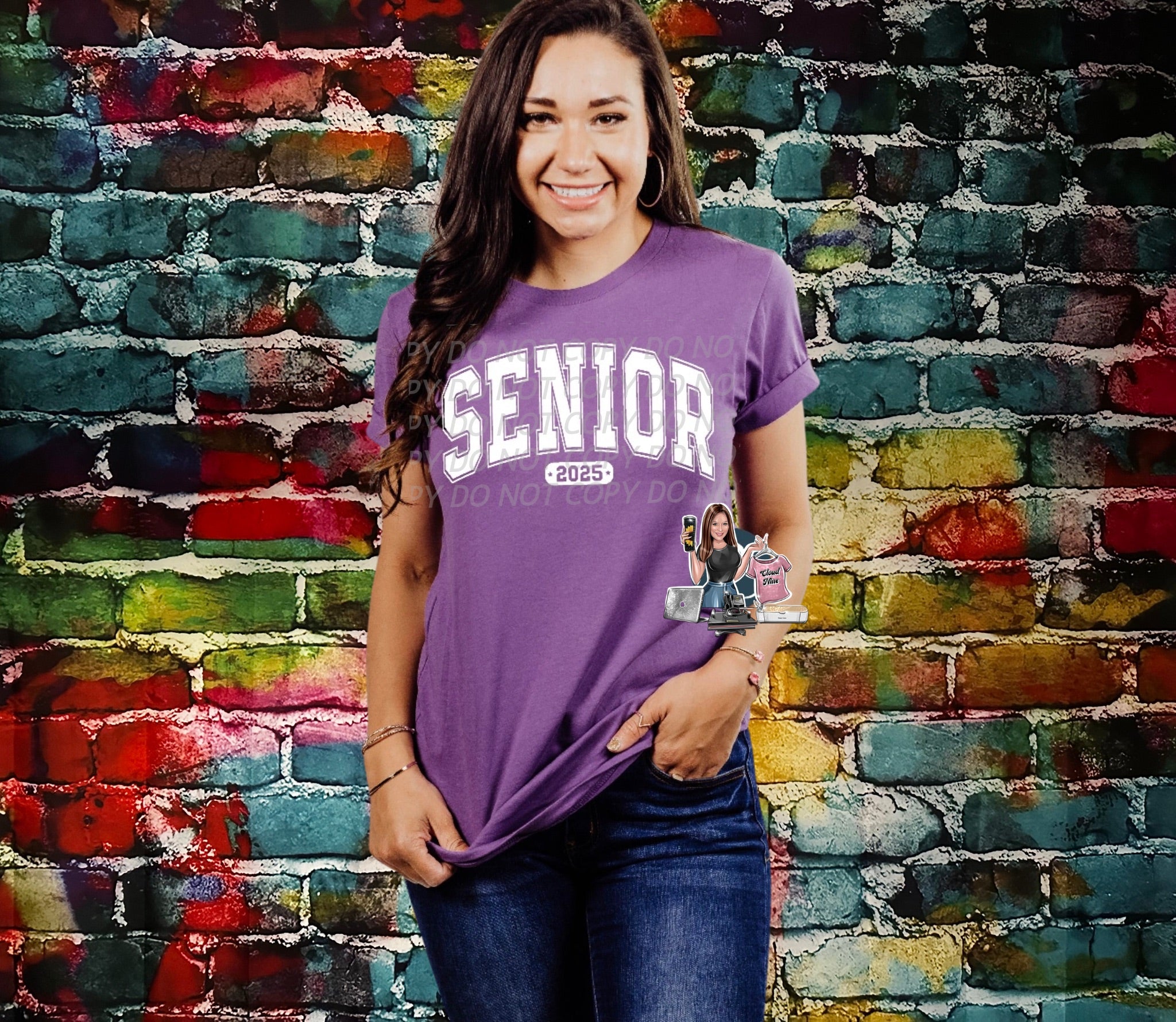 Senior 2025 Comfort Colors tee shirt
