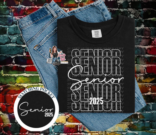 Stacked Senior 2025 Tee shirt