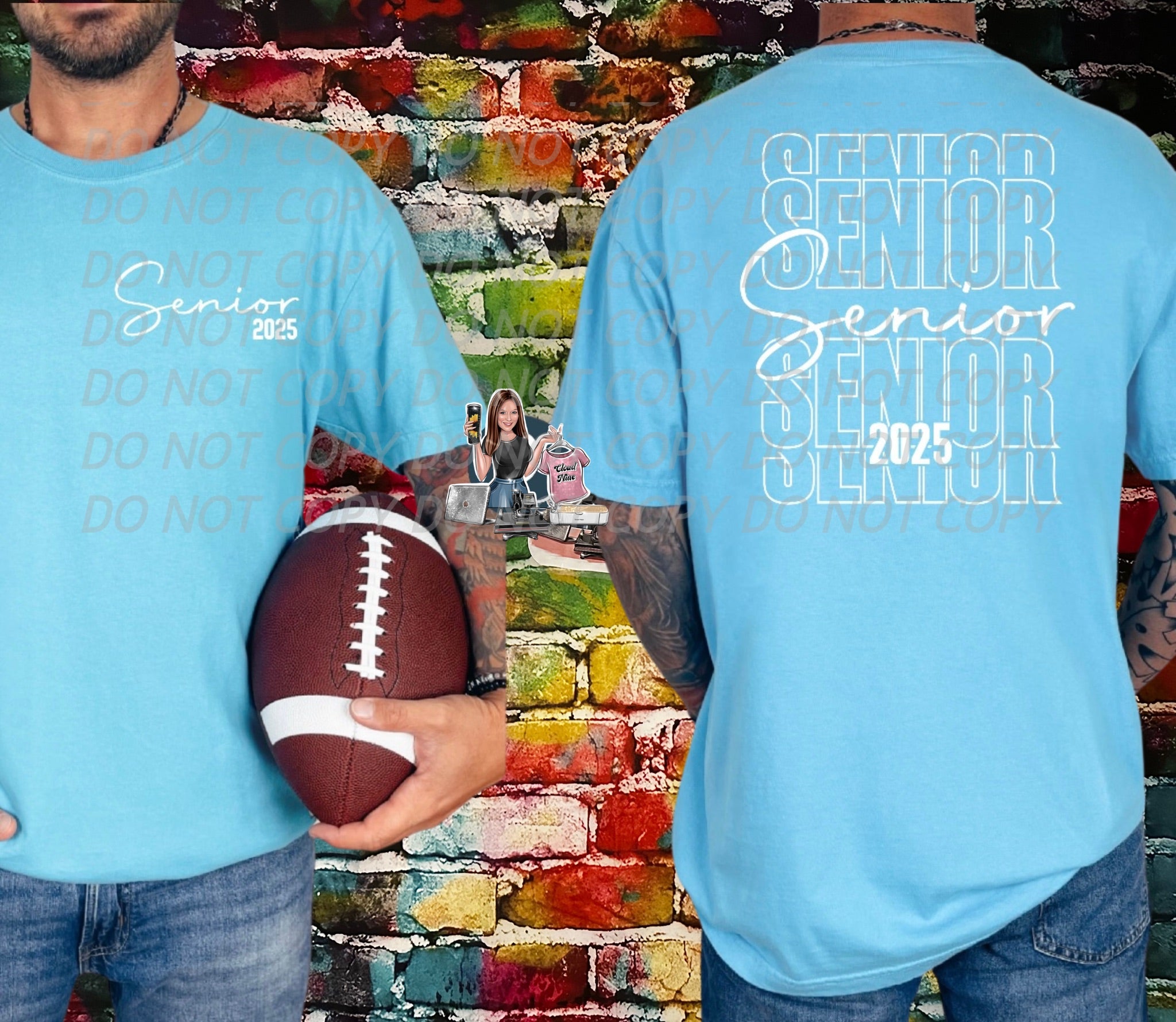 Stacked Senior 2025 Tee shirt