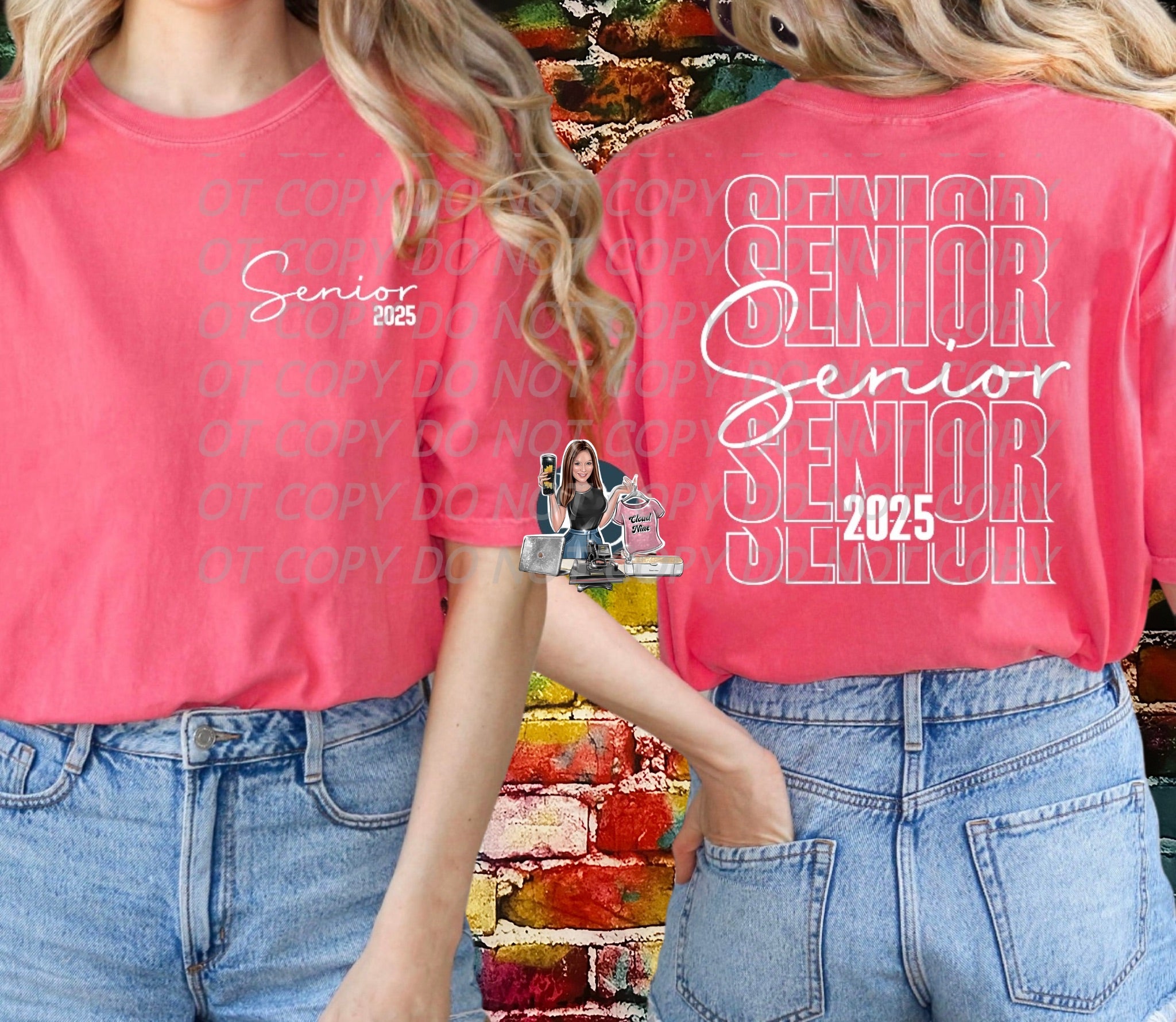 Stacked Senior 2025 Tee shirt