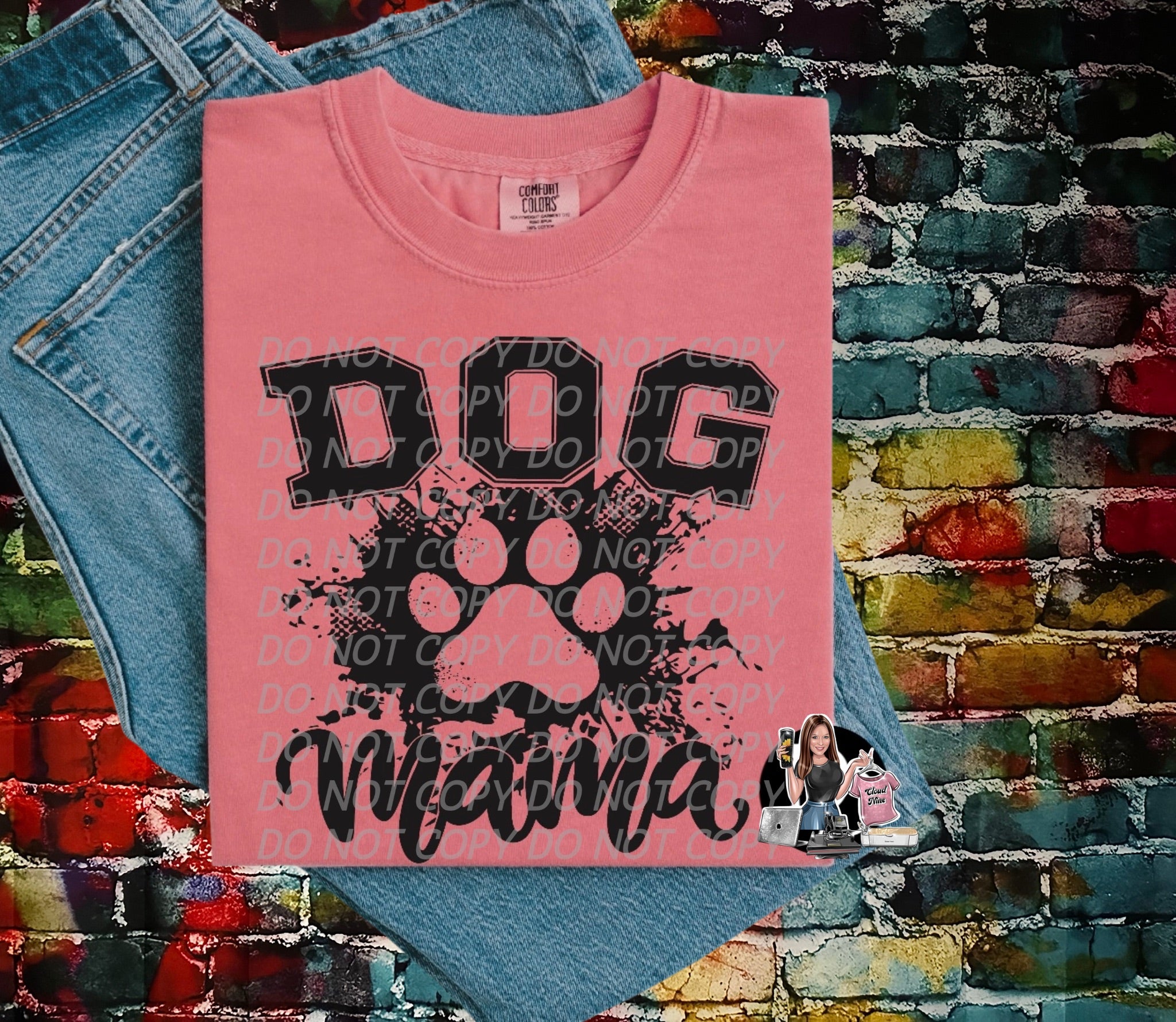 Dog Mama Comfort Colors Tee Shirt
