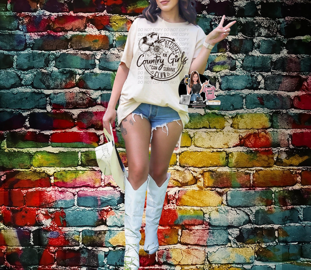 Official member of the country girls can survive tee shirt