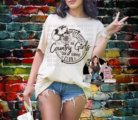 Official member of the country girls can survive tee shirt