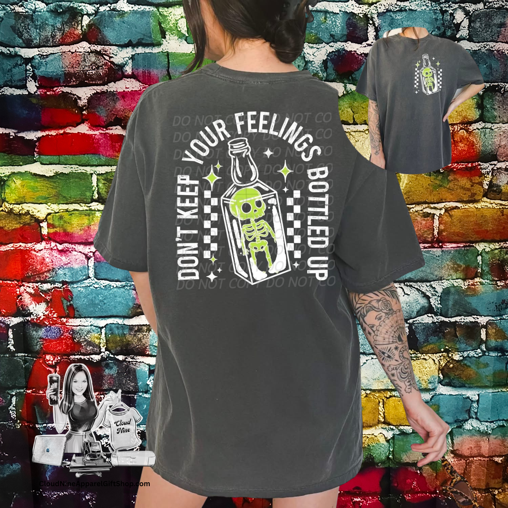 Don’t keep your feelings bottled up-white