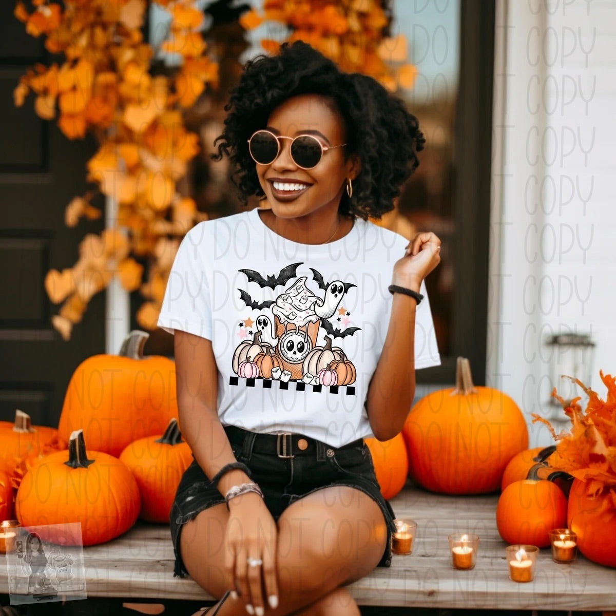 Halloween theme tee shirt