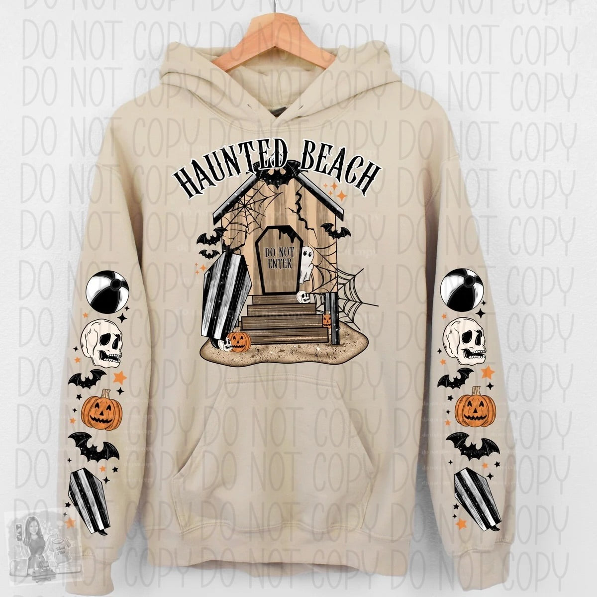 Haunted beach hoodie