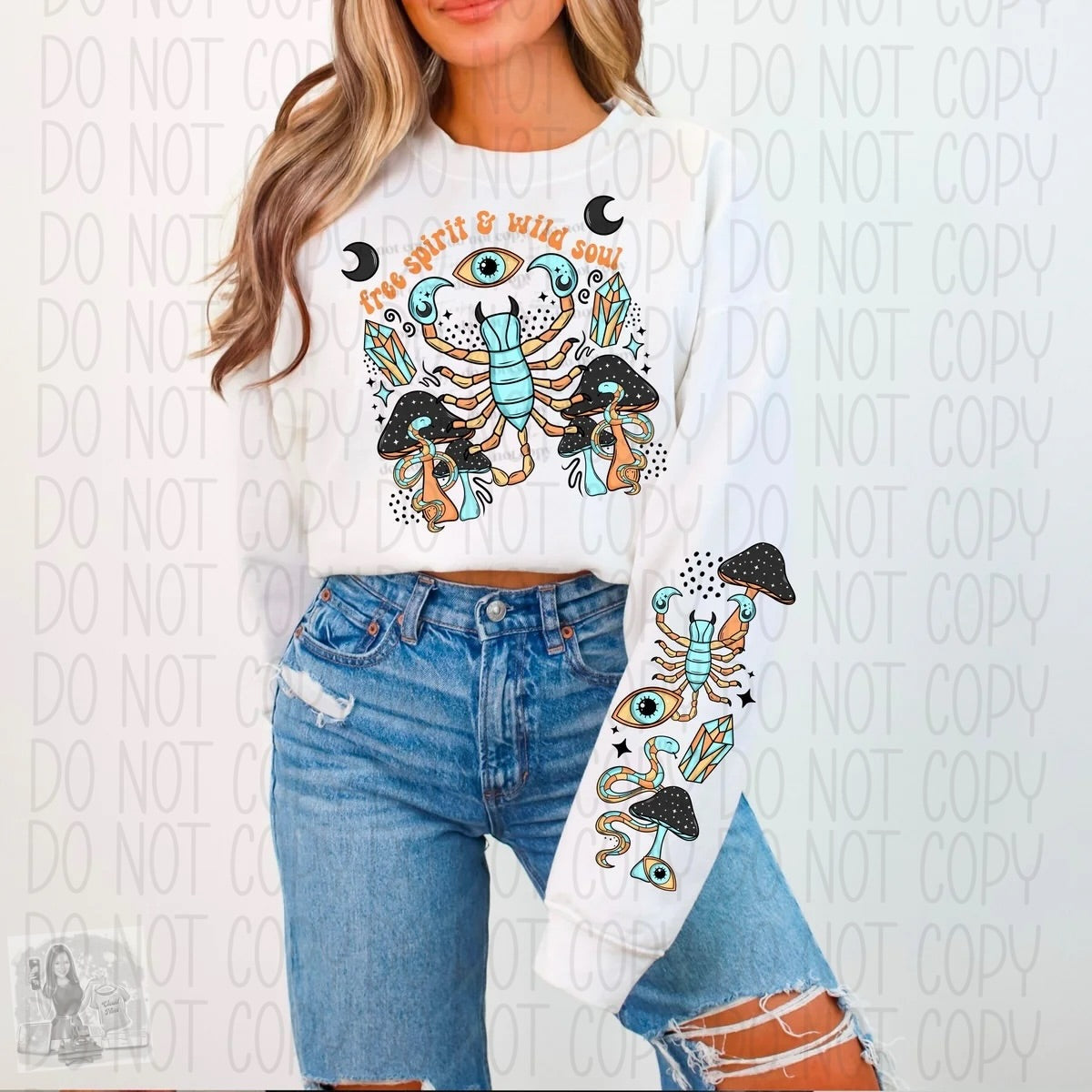 Free spirit and wild soul sweatshirt