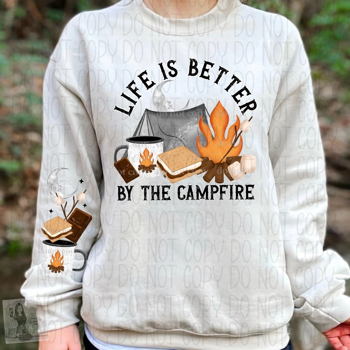 Life is better by the campfire sweatshirt