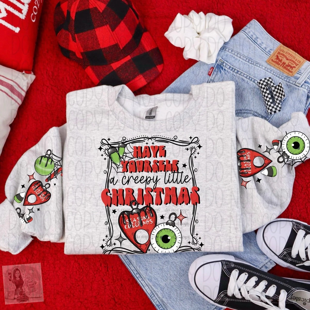 Have yourself a creepy little Christmas sweatshirt